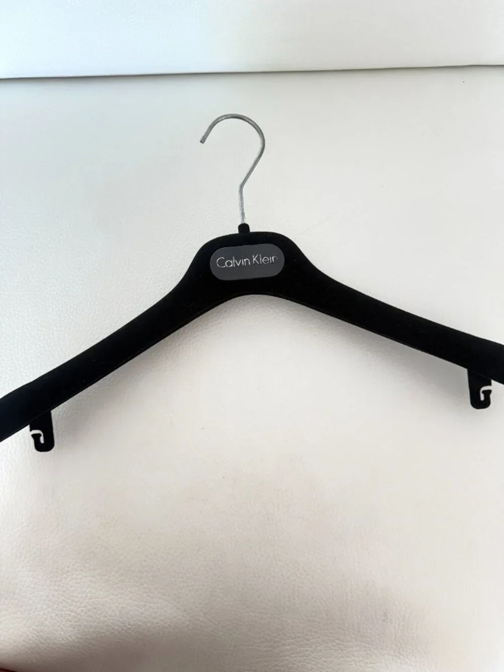 Calvin Klein velvet felt hangers black for jackets, pants, suits